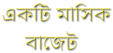 একটি মাসিক বাজেট